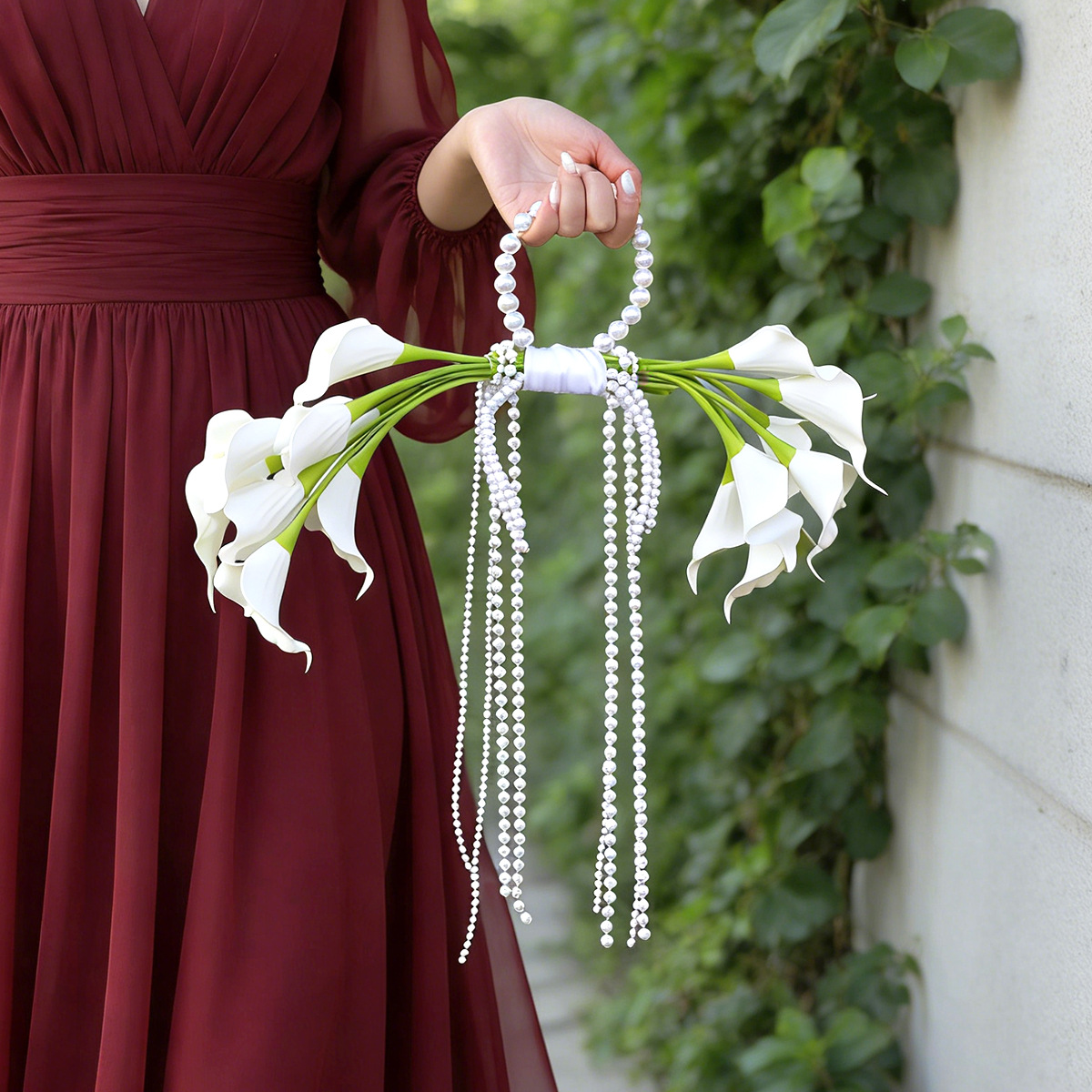 Wedding Ceremony Supply - باقة زهور الكالا الاصطناعية من يانيو