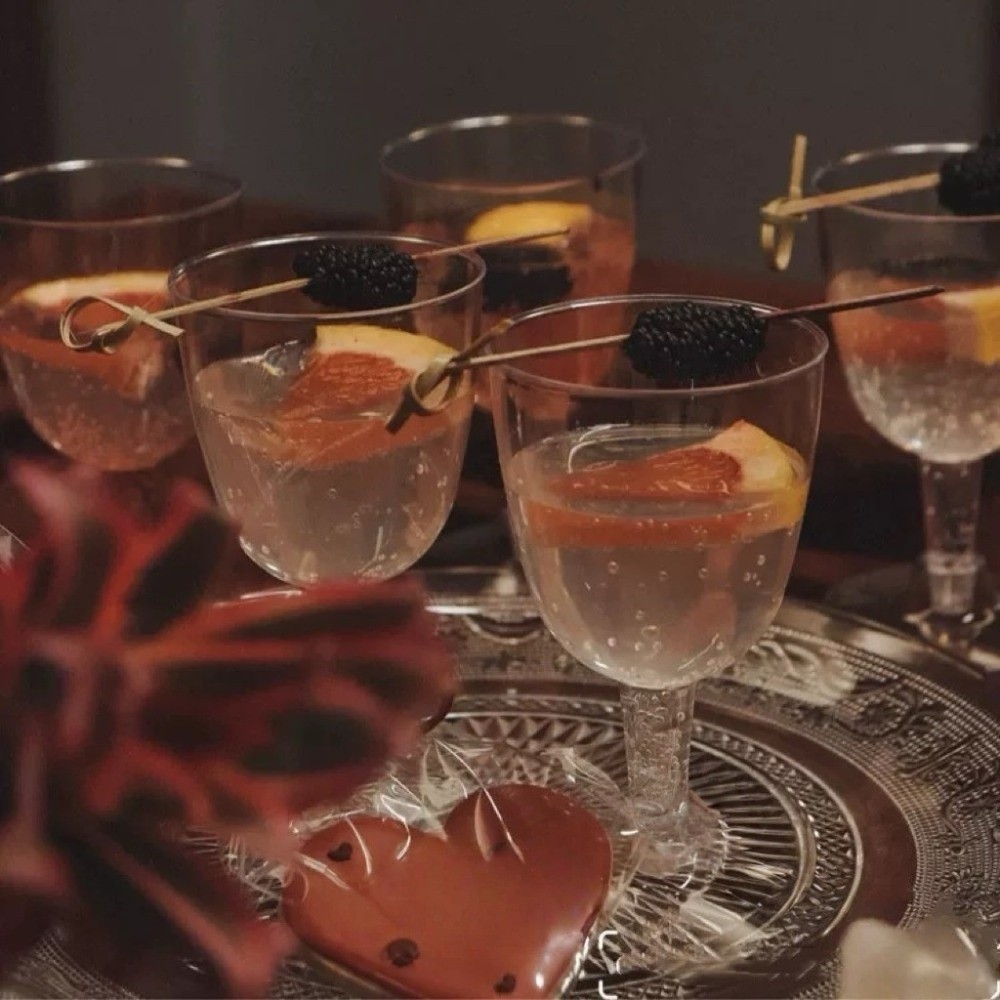 Champagne Tower Set - 25 قطعة من أكواب النبيذ الشفافة