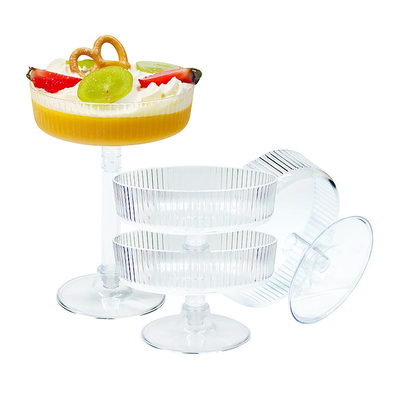 Champagne Tower Set - 10 قطع من أكواب المارتيني البلاستيكية