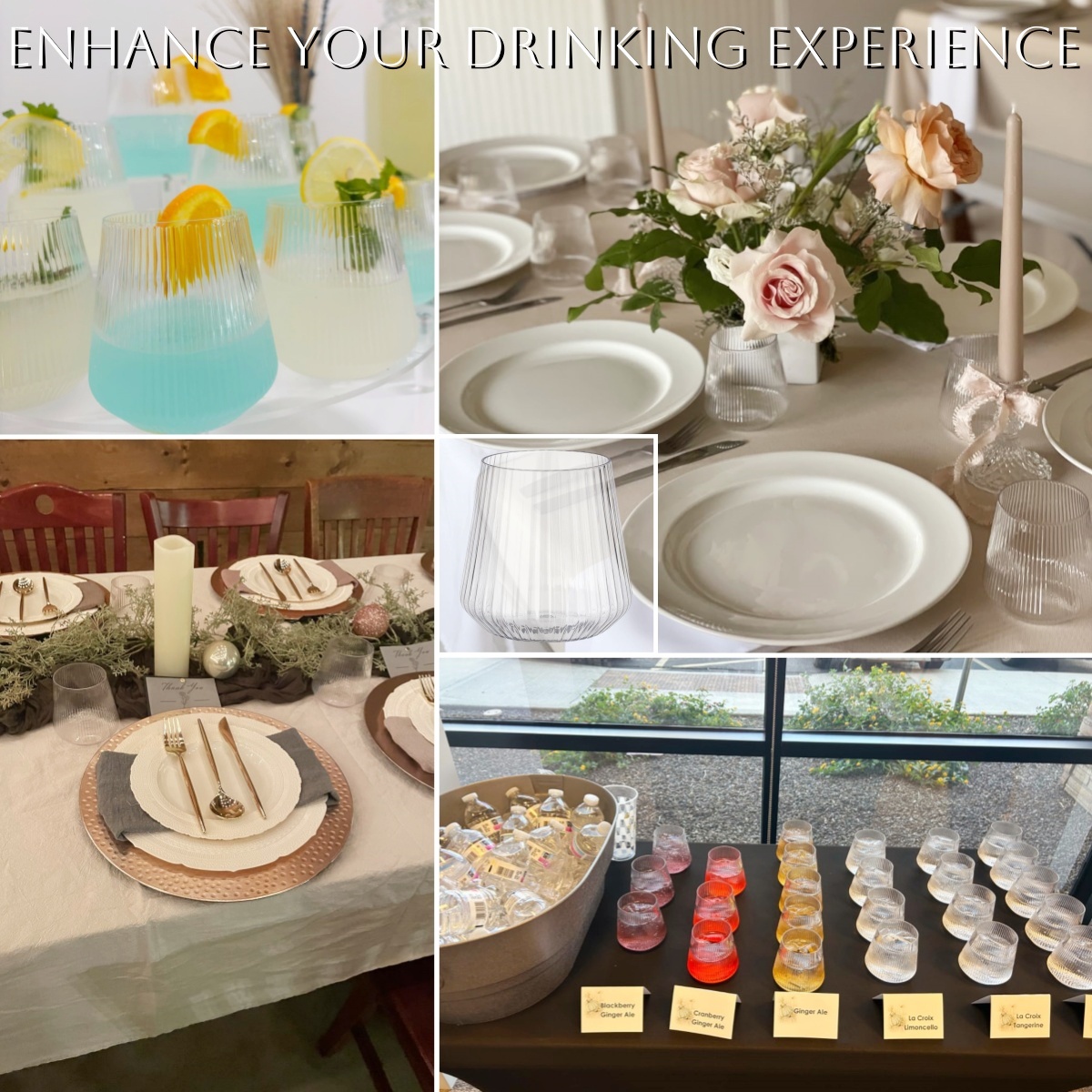 12-48 قطعة 14 أوقية البلاستيك  - مراجعة Champagne Tower Set وسعره