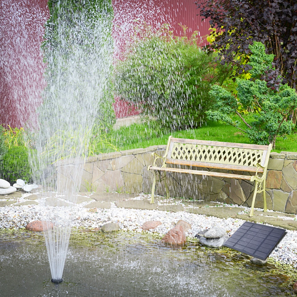 نافورة شمسية مع 6 فوهات - مضخة - مراجعة Wedding Fountain وسعره