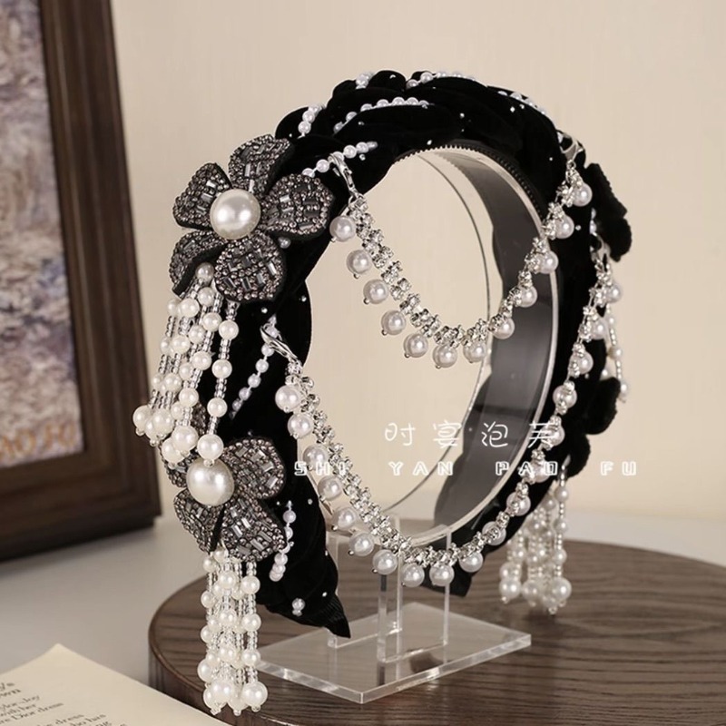 عصابة رأس مخملية بنقوش زهرية ع - مراجعة Good Floral & Wedding Decor Supply Photos وسعره