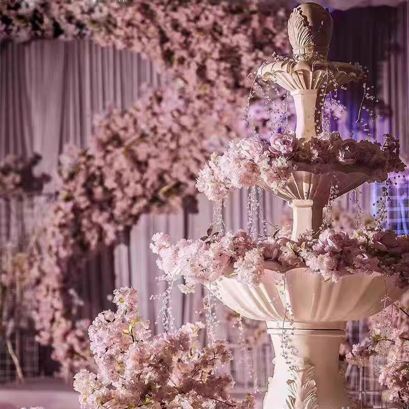 نافورة رقيقة من الألياف الزجاج - مراجعة Wedding Fountain وسعره