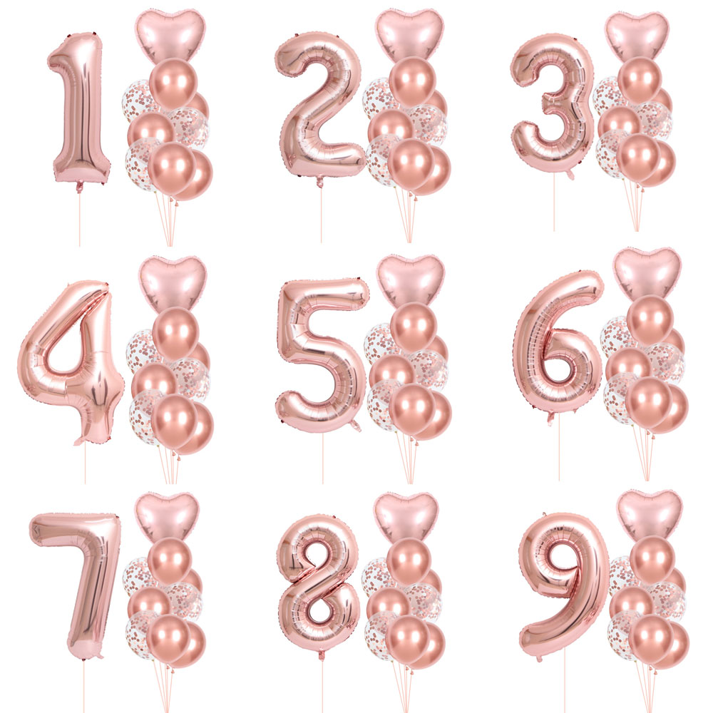 40 بوصة 0-9 مجموعة بالونات أرق - مراجعة Wedding Ceremony Supply وسعره