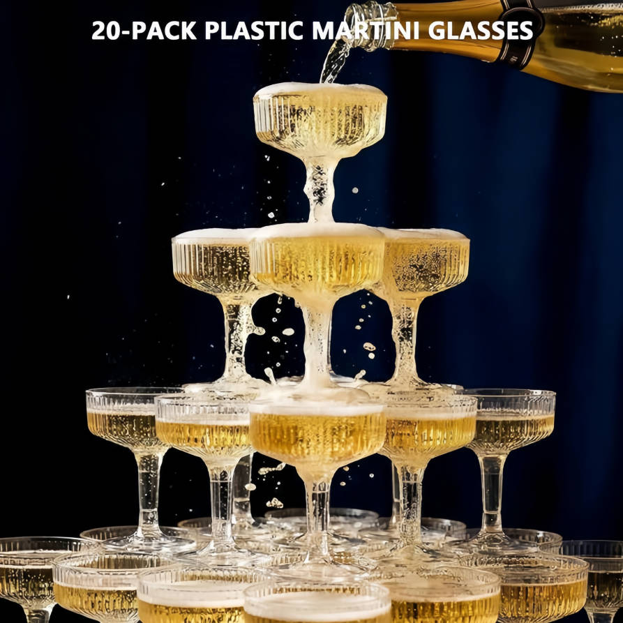 برج شمبانيا بلاستيكي من 4-6 طب - مراجعة Champagne Tower Set وسعره