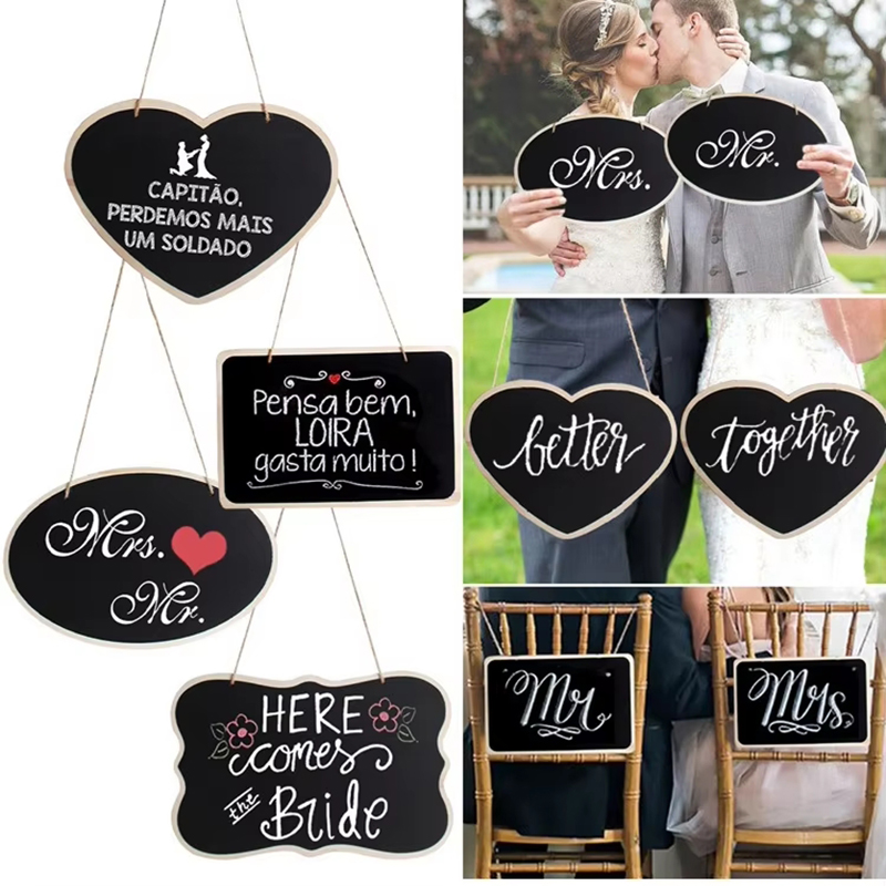 ريفي الزفاف سبورة خشبية السيد  - مراجعة Wedding Ceremony Supply وسعره