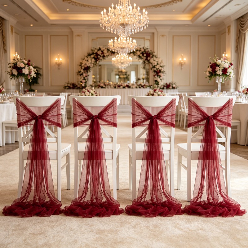 قماش تول سويسري رومانسي لتزيين - مراجعة Wedding Ceremony Supply وسعره