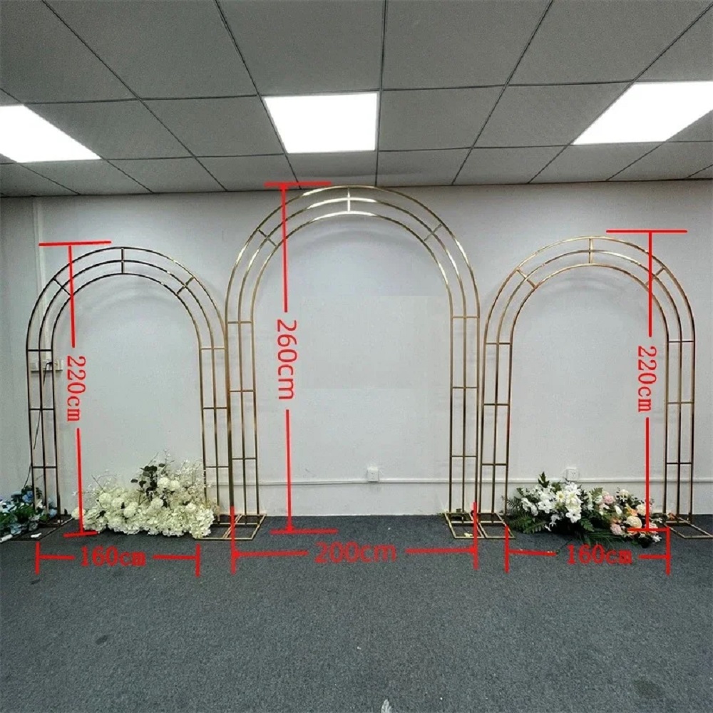 حامل قوس الزفاف الذهبي المعدني - مراجعة The Wedding Supply Store وسعره