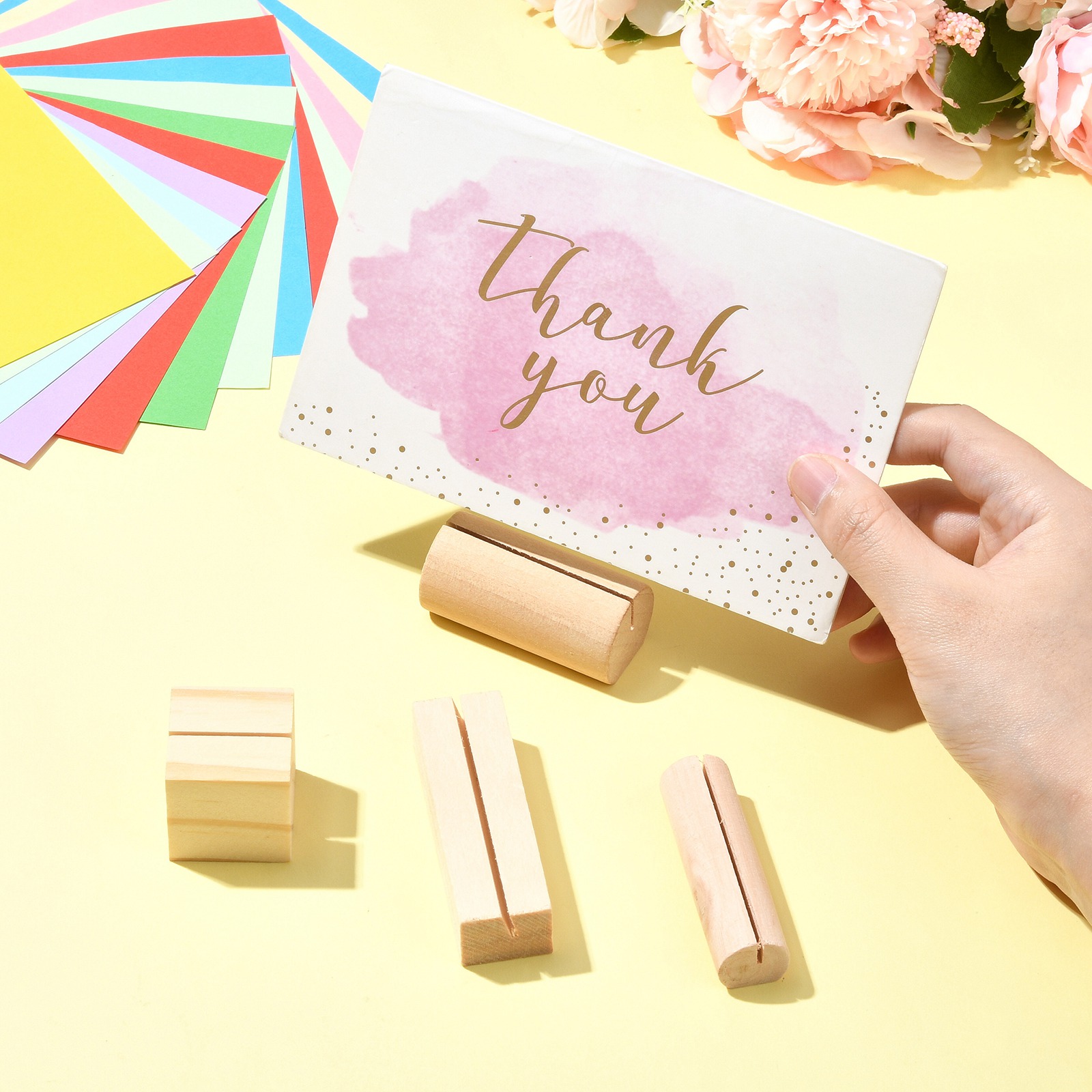 20 قطعة 4 أنماط خشبية مكان حام - مراجعة Place Card Holder وسعره